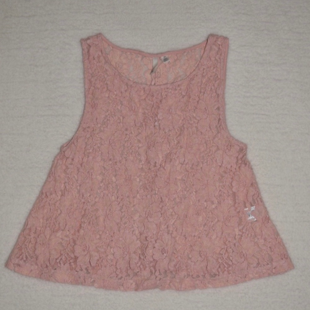 Light Pink Floral Tank Top